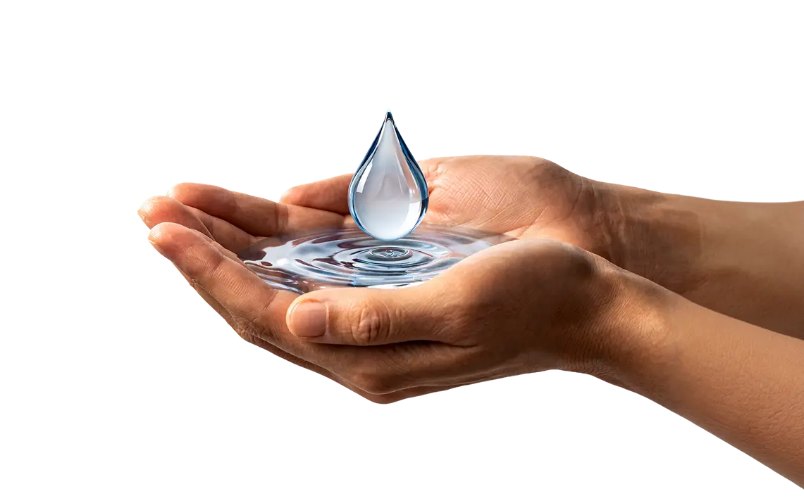 Save water concept promoting efficient water usage and smart conservation through monitoring and control systems