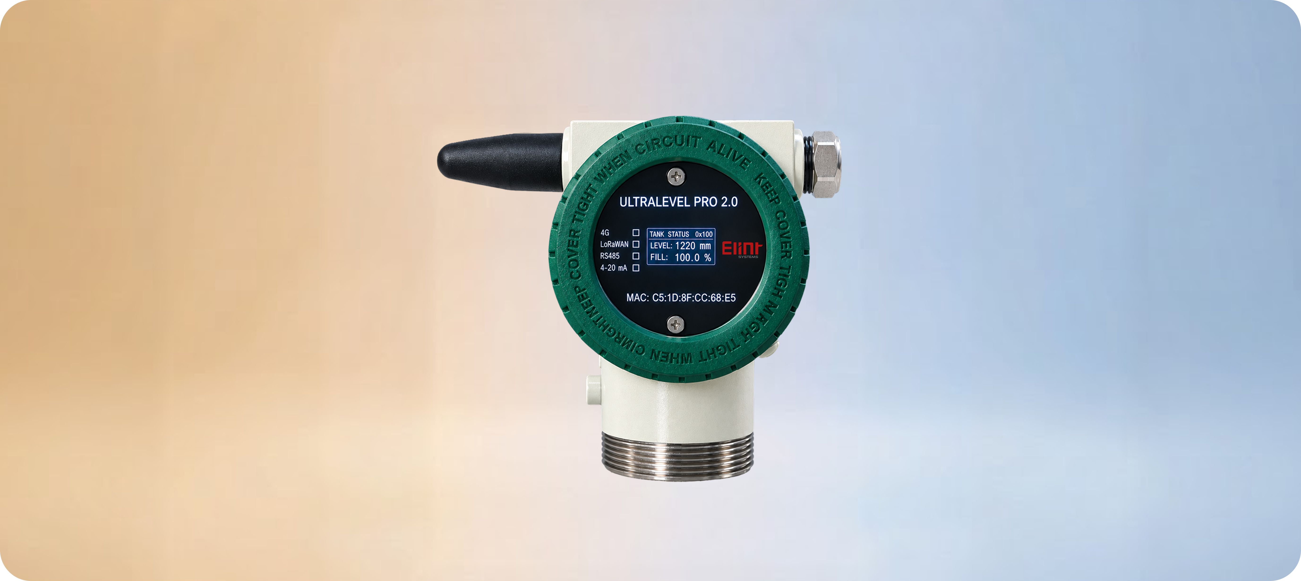 Temperature resistant radar level sensor for reliable tank level monitoring in extreme industrial environments